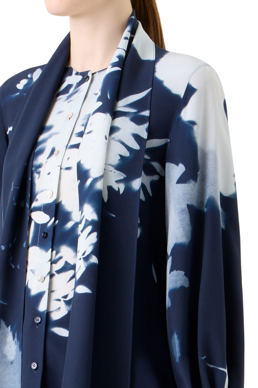 Wildflower Print Blouse-Akris-Boyds Philadelphia