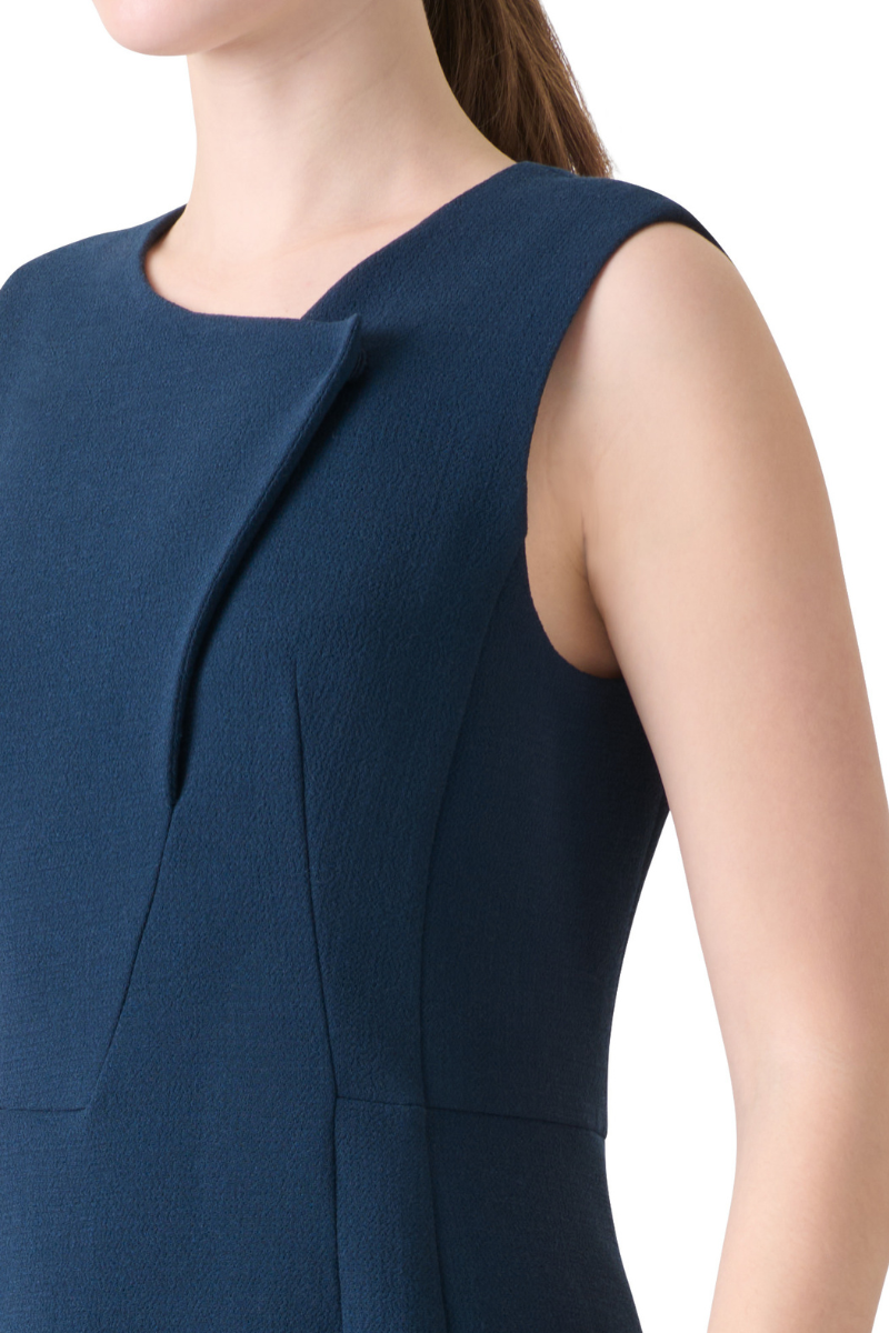 Double-Face Crêpe Sheath Dress-Akris-Boyds Philadelphia