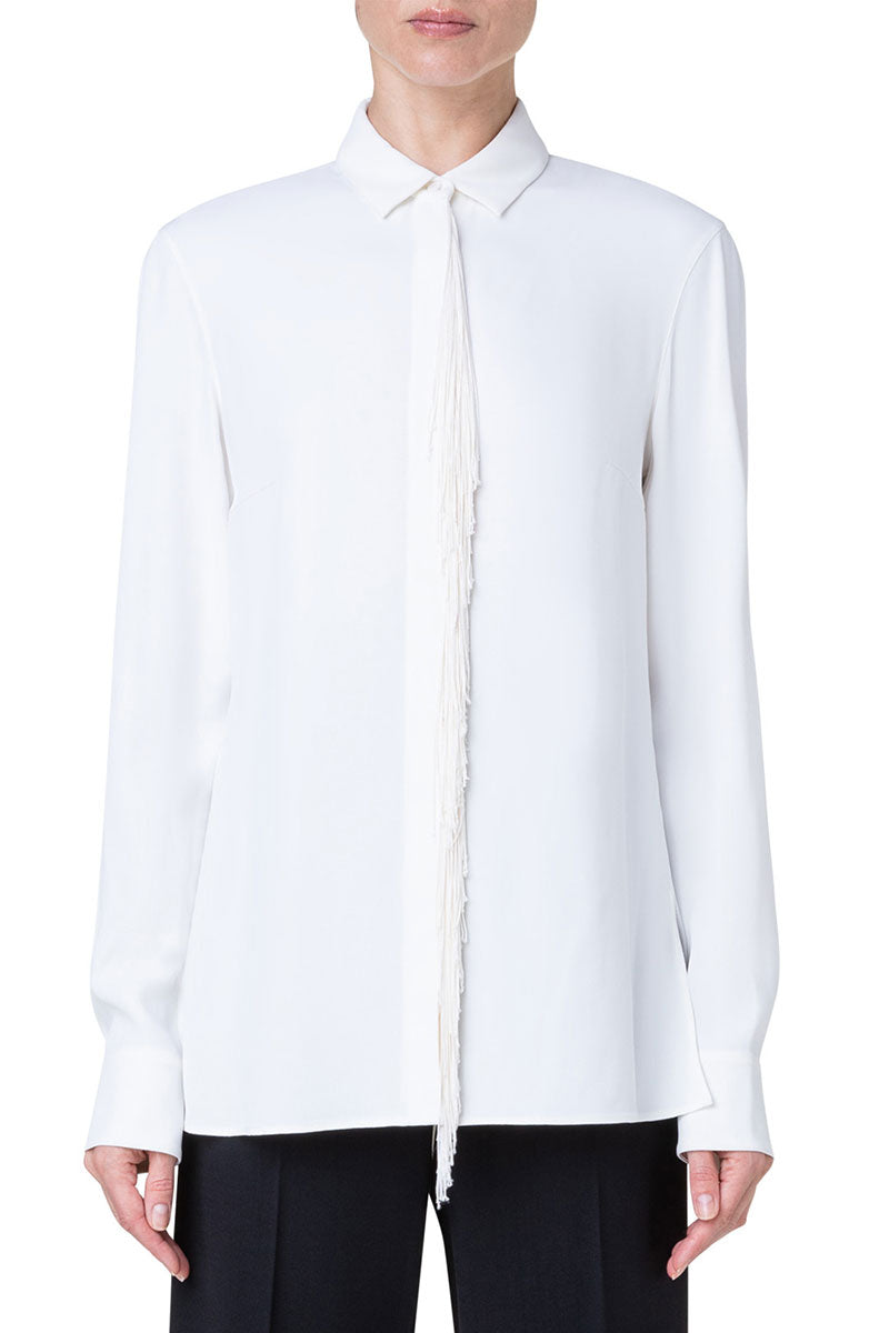 Fringe Blouse-Akris Punto-Boyds Philadelphia