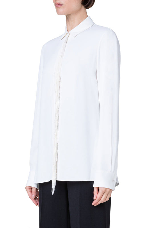 Fringe Blouse-Akris Punto-Boyds Philadelphia