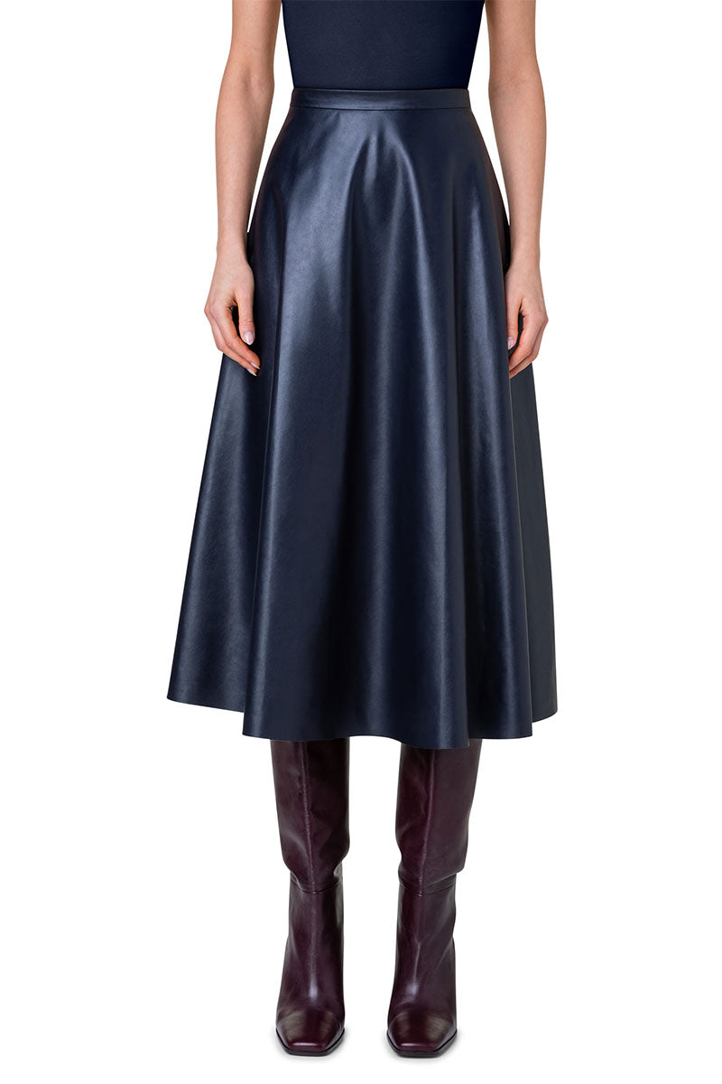 Vegan Leather Skirt-Akris Punto-Boyds Philadelphia