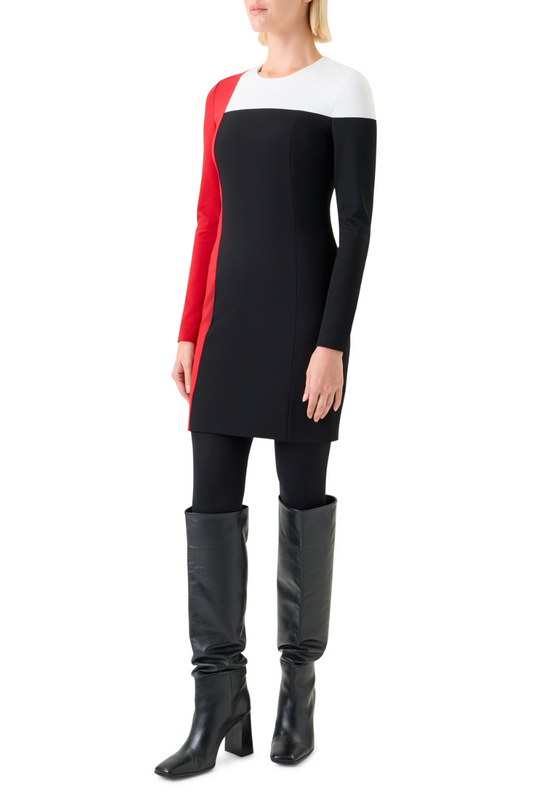 Colorblock Shift Dress-Akris Punto-Boyds Philadelphia