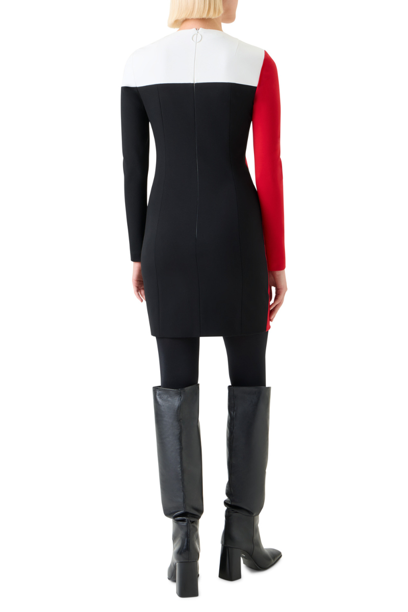 Colorblock Shift Dress-Akris Punto-Boyds Philadelphia