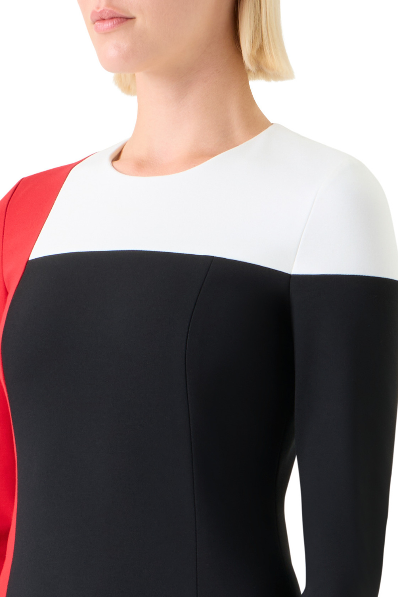 Colorblock Shift Dress-Akris Punto-Boyds Philadelphia