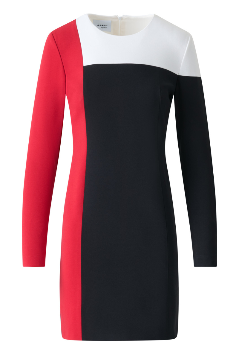 Colorblock Shift Dress-Akris Punto-Boyds Philadelphia