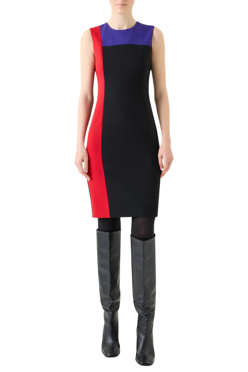 Colorblock Shift Dress-Akris Punto-Boyds Philadelphia