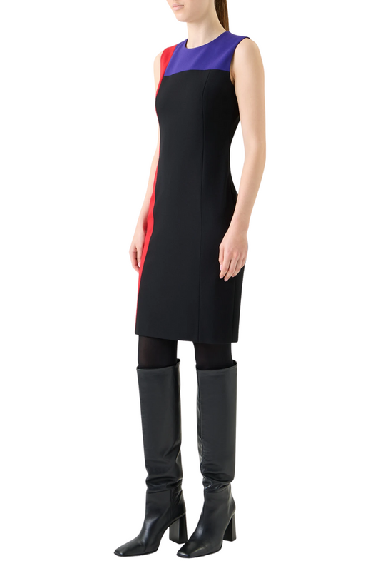 Colorblock Shift Dress-Akris Punto-Boyds Philadelphia