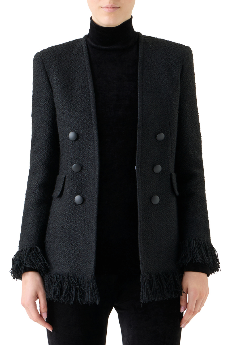 Boucle Tweed Jacket-Akris Punto-Boyds Philadelphia
