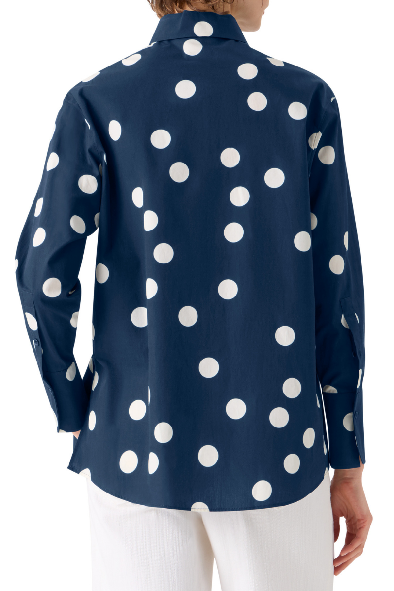 Polka Dot Tunic Blouse-Akris Punto-Boyds Philadelphia