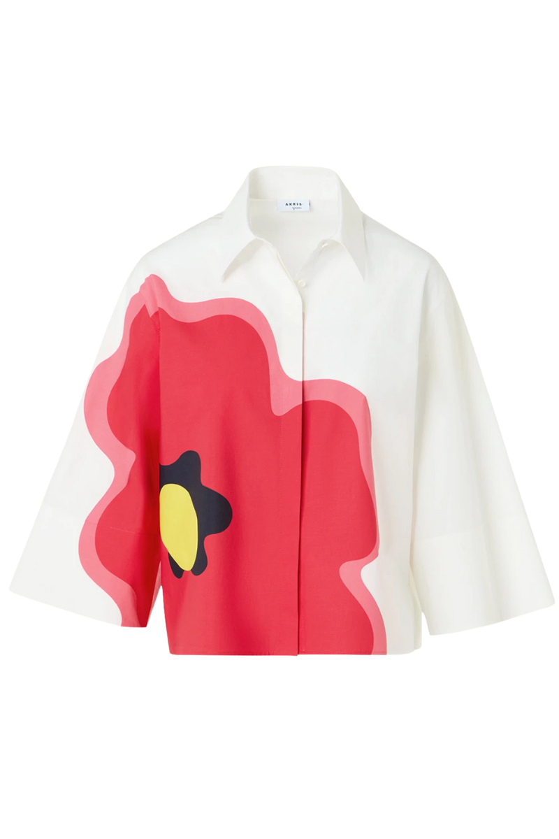 Pop Dot Flower Shirt-Akris Punto-Boyds Philadelphia