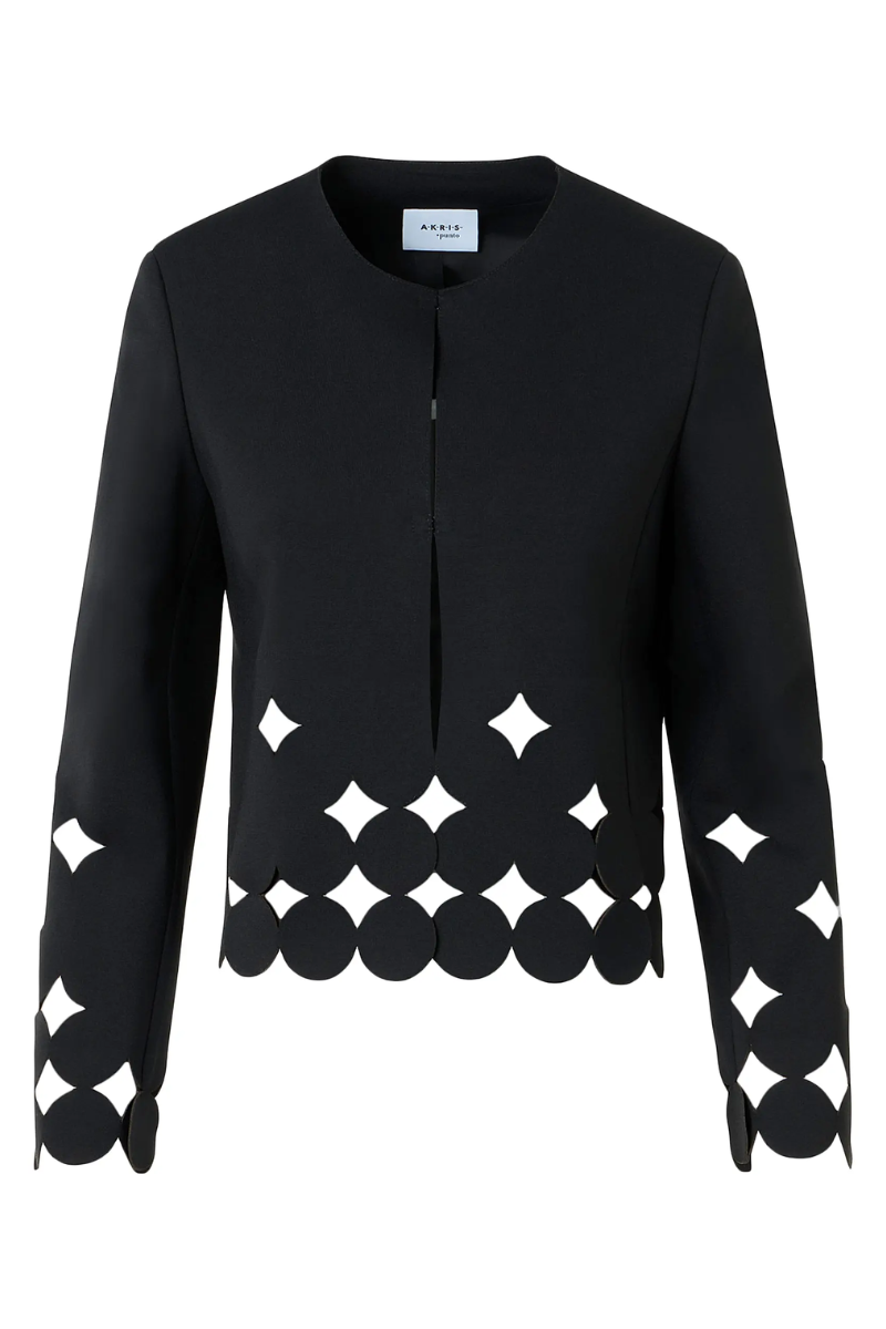 Dropping Dot Cut Out Jacket-Akris Punto-Boyds Philadelphia