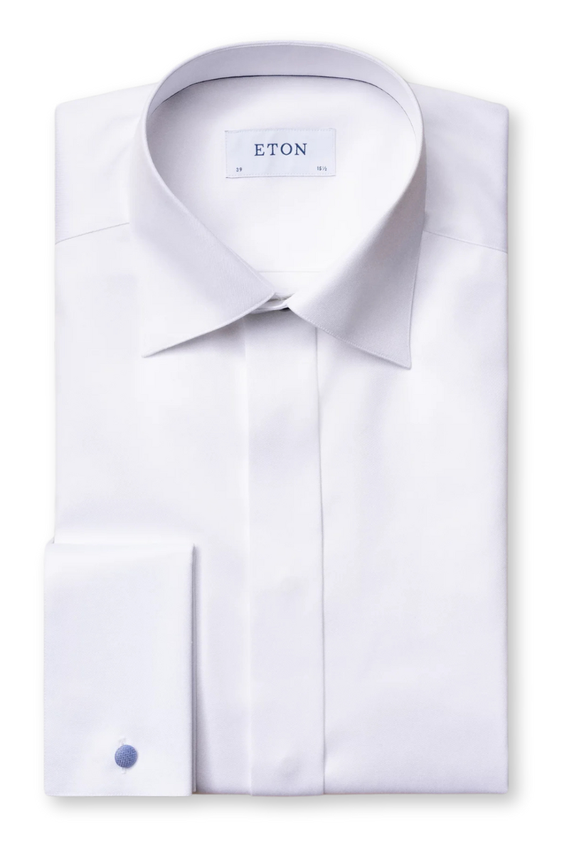 Signature Twill Tuxedo Shirt, Contemporary by Eton Signature Twill Tuxedo Shirt, Contemporary by Eton