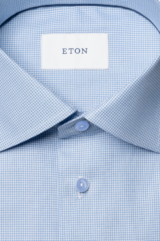 Tonal Button Check Twill Shirt-Eton-Boyds Philadelphia
