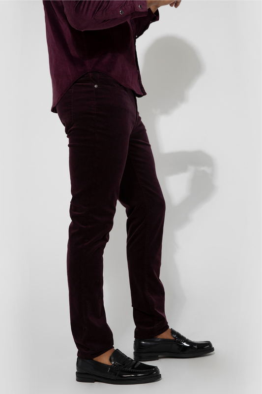 Brando Velvet Plum Jeans-MONFRÈRE-Boyds Philadelphia