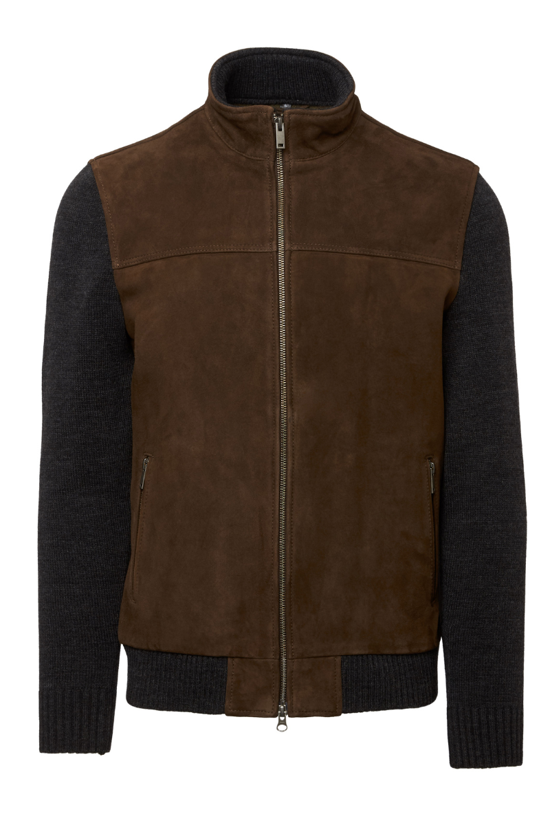 Suede Bomber Jacket-Minoronzoni 1953-Boyds Philadelphia