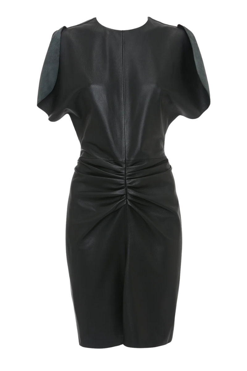 Gathered Waist Mini Dress-Victoria Beckham-Boyds Philadelphia