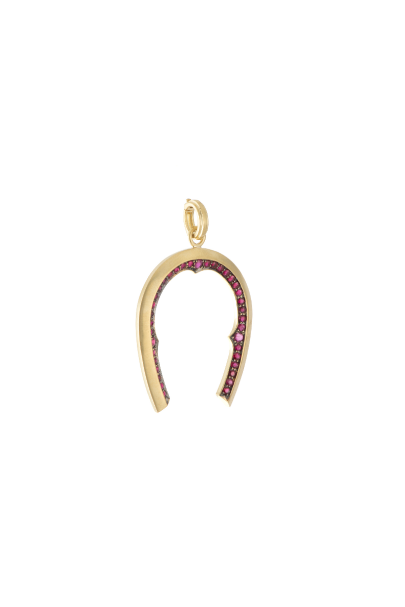 Ruby Horseshoe Pendant-Sylva & Cie-Boyds Philadelphia
