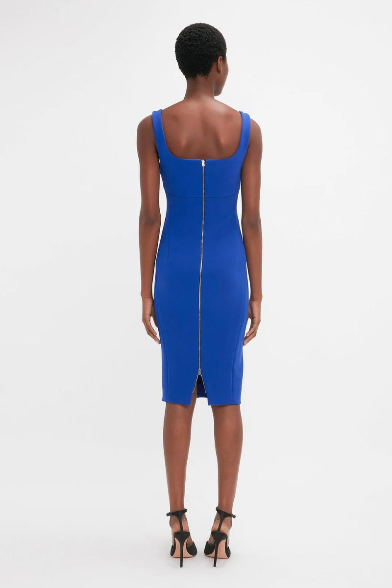 Sleeveless Fitted T-Shirt Dress-Victoria Beckham-Boyds Philadelphia