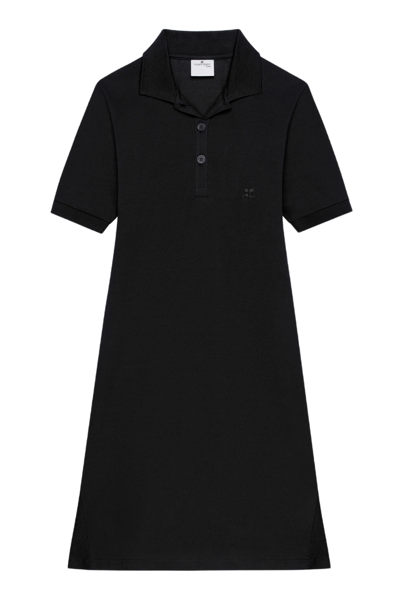 Courreges Mini Polo Dress - Black Courreges Mini Polo Dress - Black