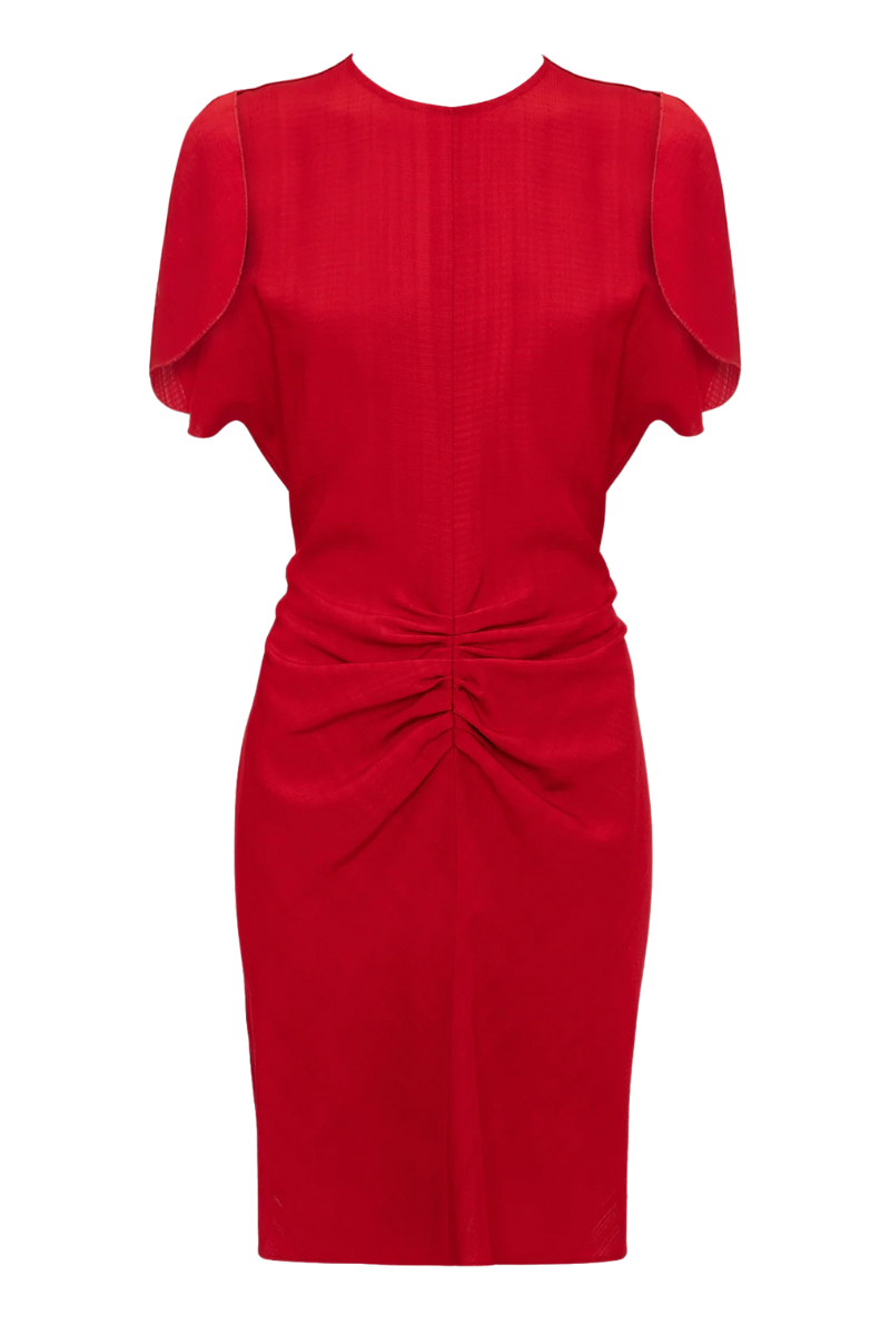 Gathered Waist Mini Dress-Victoria Beckham-Boyds Philadelphia