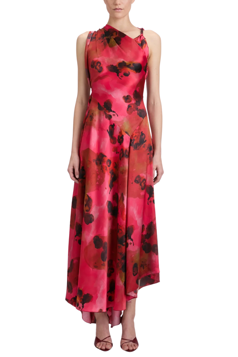Sleeveless Draped Midi Dress-Victoria Beckham-Boyds Philadelphia