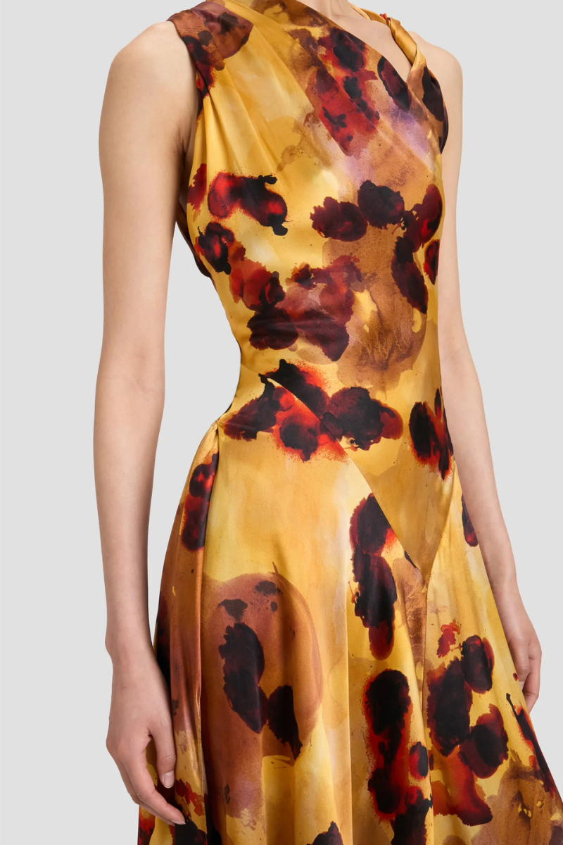 Sleeveless Draped Midi Dress-Victoria Beckham-Boyds Philadelphia