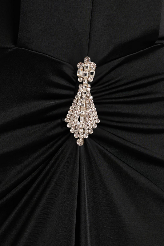 Embellished Deep V-Neck Gown-Victoria Beckham-Boyds Philadelphia