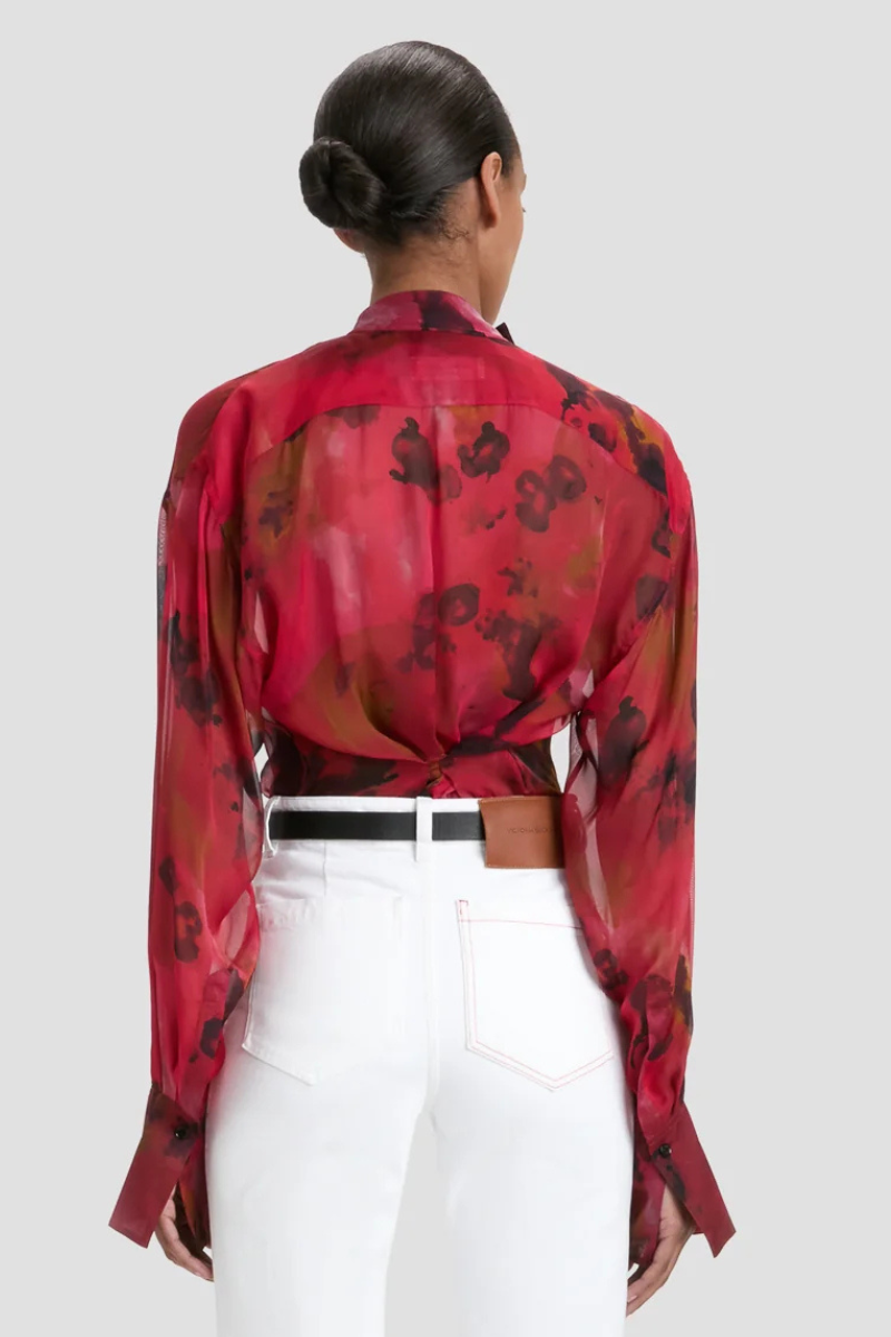 Drape Detail Blouse-Victoria Beckham-Boyds Philadelphia
