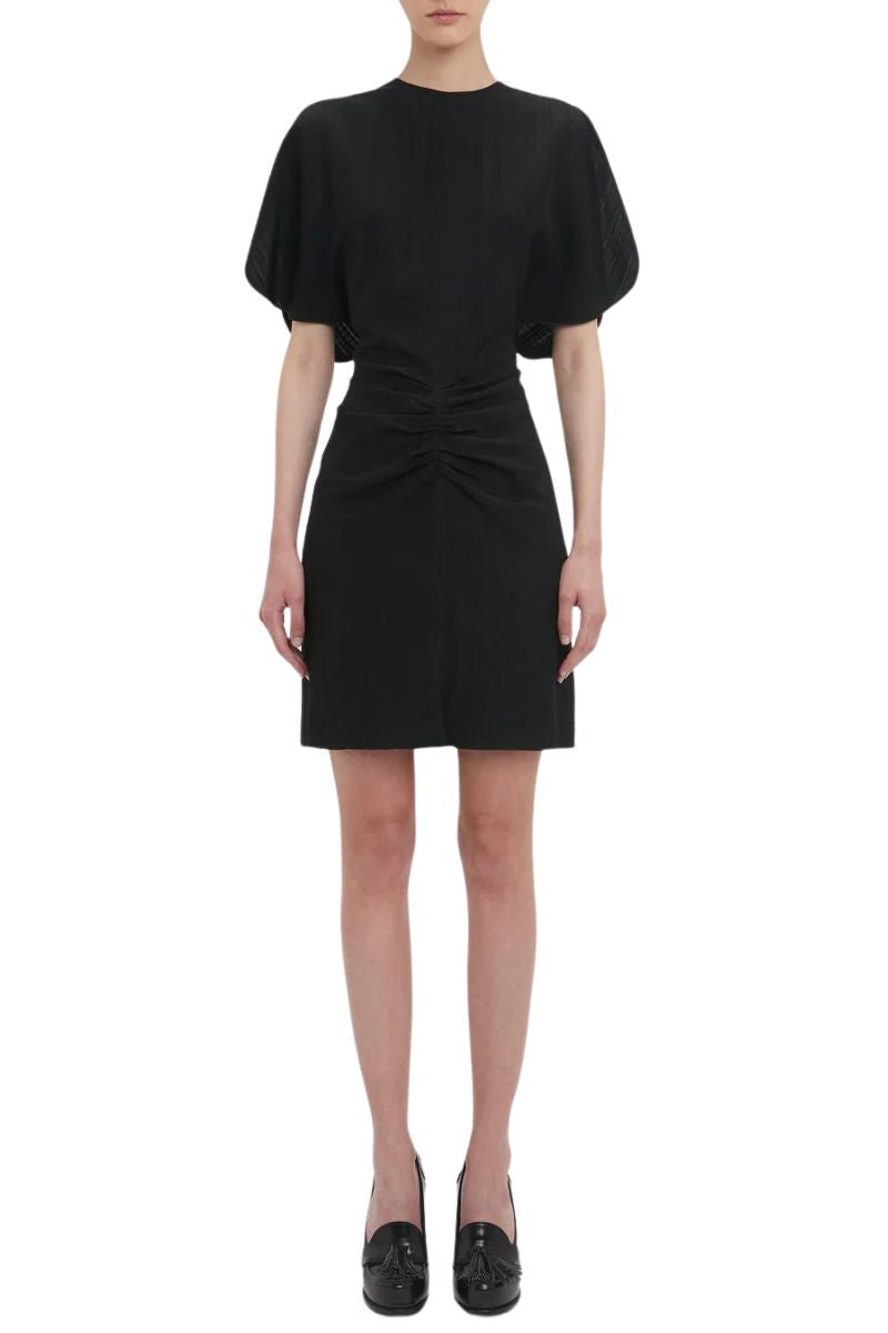 Gathered Waist Mini Dress by Victoria Beckham Gathered Waist Mini Dress by Victoria Beckham
