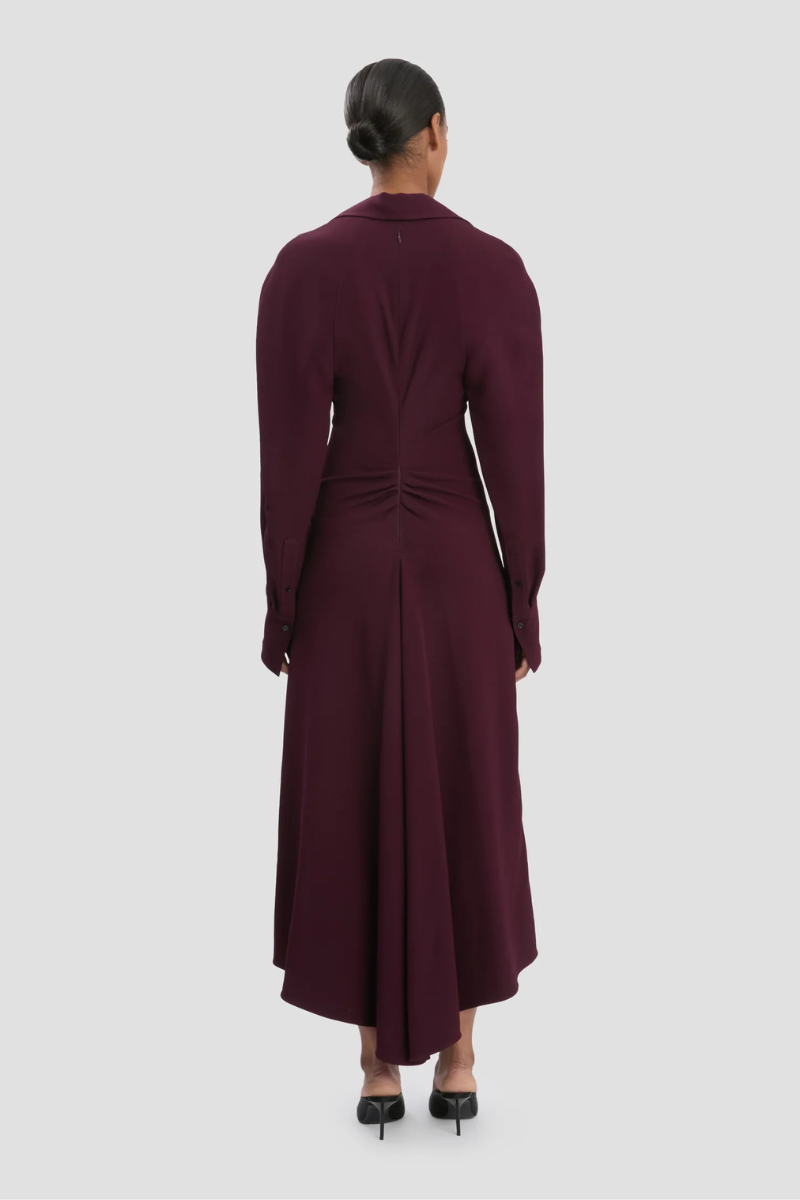 Polo Collar Midi Dress-Victoria Beckham-Boyds Philadelphia