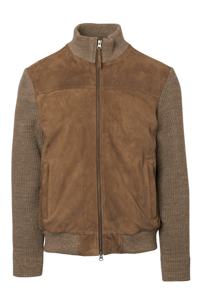 Suede Bomber Jacket by Minoronzoni 1953