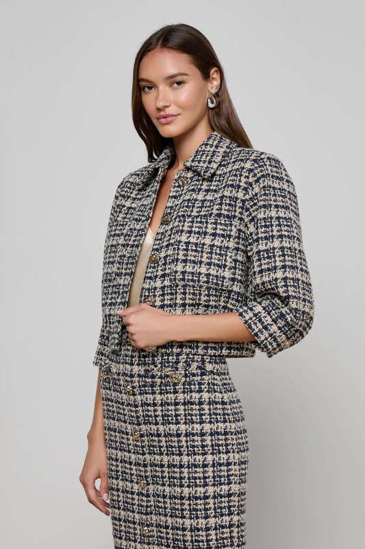 Jia Tweed Jacket-L'AGENCE-Boyds Philadelphia