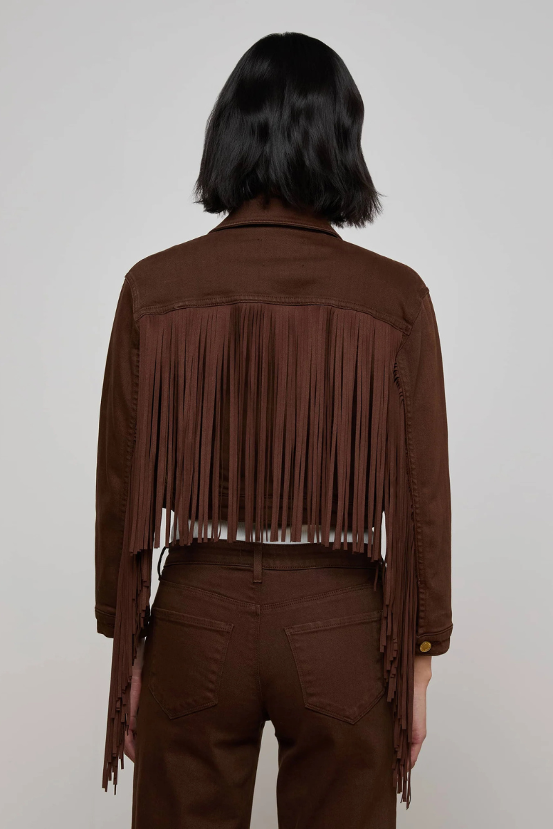 Koda Fringe Jean Jacket-L'AGENCE-Boyds Philadelphia