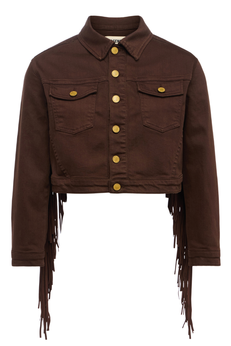 Koda Fringe Jean Jacket-L'AGENCE-Boyds Philadelphia
