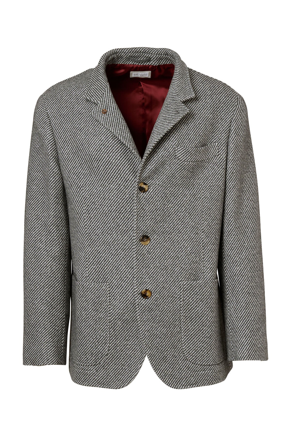 Three Button Patch Pocket Jacket-Brunello Cucinelli-Boyds Philadelphia