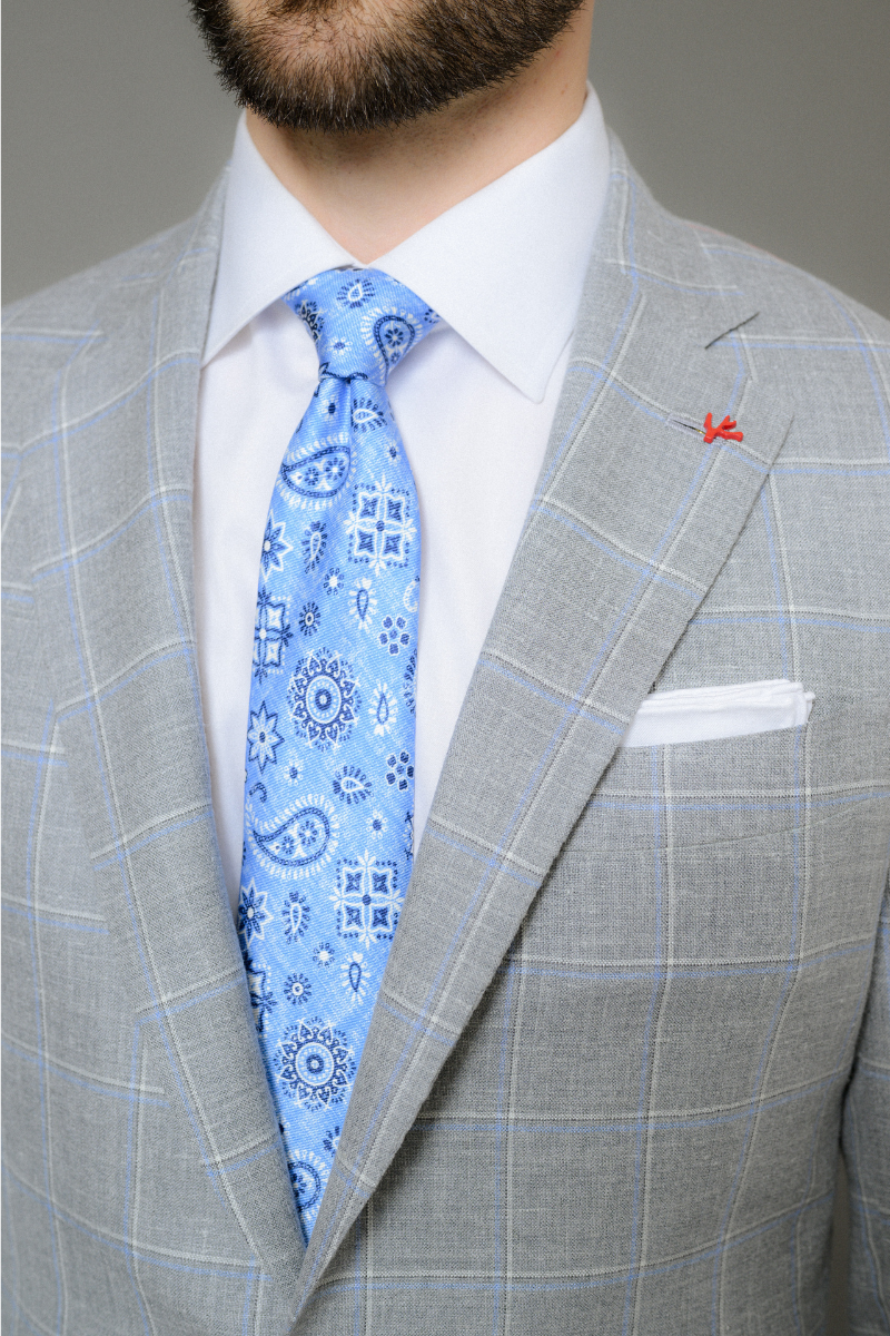 Windowpane Suit-ISAIA-Boyds Philadelphia