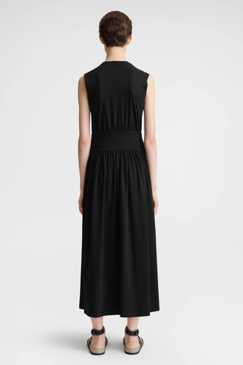 Sleeveless Cotton Tee Dress-TOTEME-Boyds Philadelphia