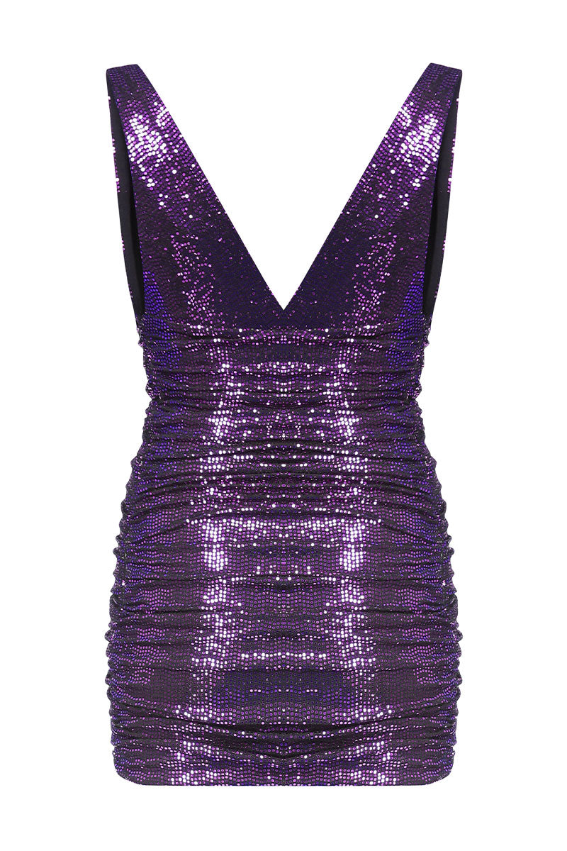 Deep V-neck Mini Dress-Alexandre Vauthier-Boyds Philadelphia