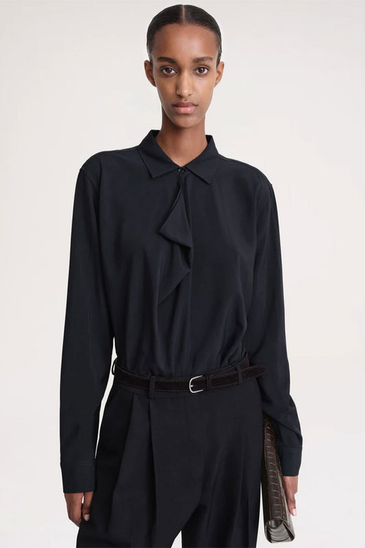 Drape-Front Shirt-TOTEME-Boyds Philadelphia