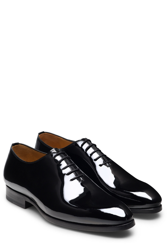 Fleur Patent Lace-Up Shoes-Magnanni-Boyds Philadelphia