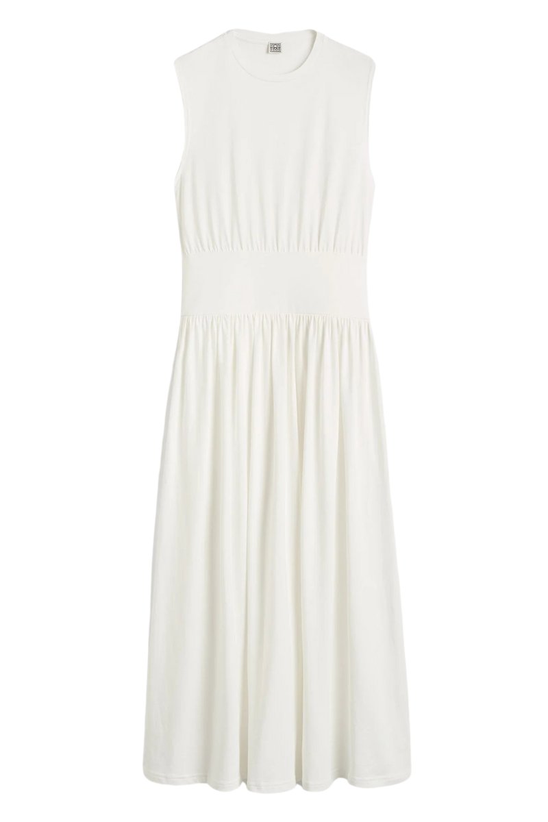 Sleeveless Cotton Tee Dress by TOTEME Sleeveless Cotton Tee Dress by TOTEME