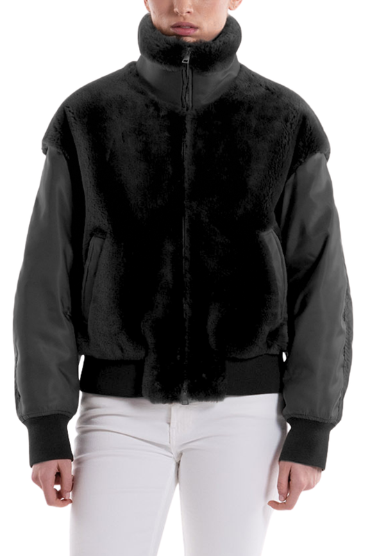 Shearling Bomber Jacket-BLANCHA-Boyds Philadelphia