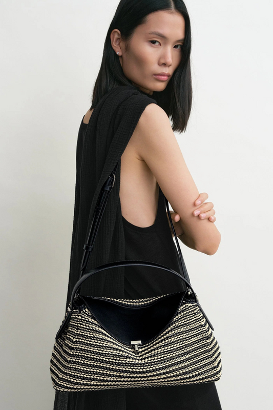 T-Lock Woven Leather Bag-TOTEME-Boyds Philadelphia