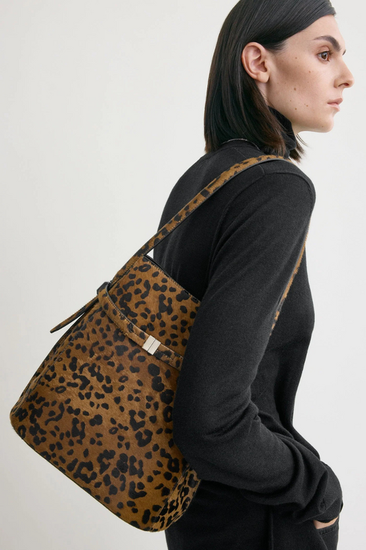 Belted Pony Hair Bucket Bag-TOTEME-Boyds Philadelphia