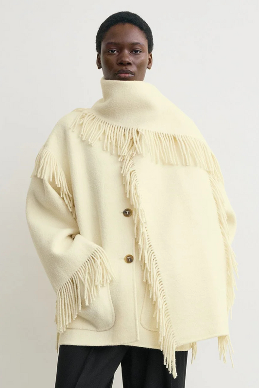 Fringed Scarf Jacket-TOTEME-Boyds Philadelphia