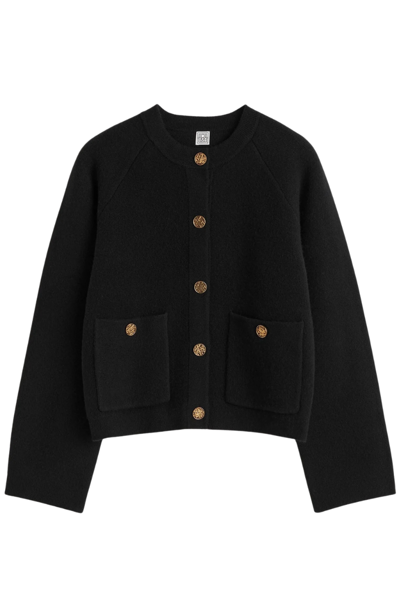 Hammered Button Cardigan-TOTEME-Boyds Philadelphia