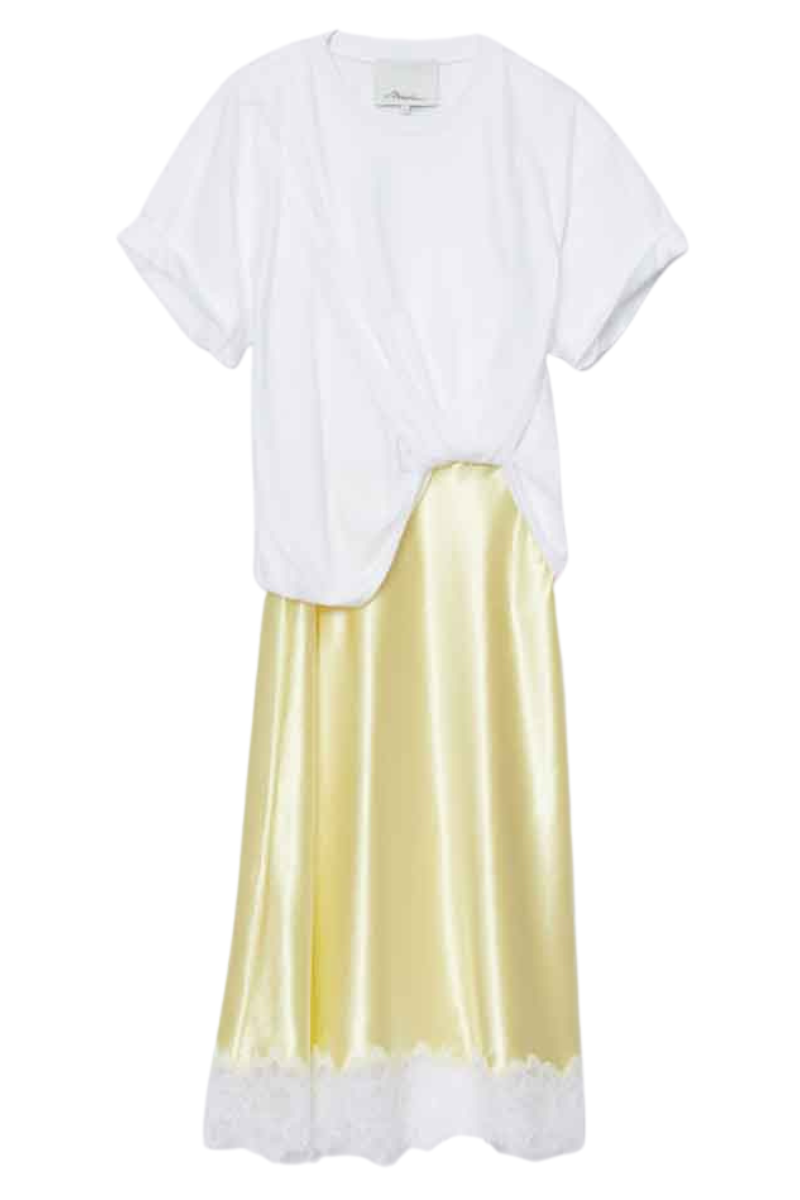 Draped Combo T-Shirt Dress-3.1 Phillip Lim-Boyds Philadelphia