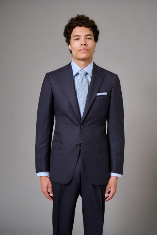 Navy Glen Check Suit-Brioni-Boyds Philadelphia