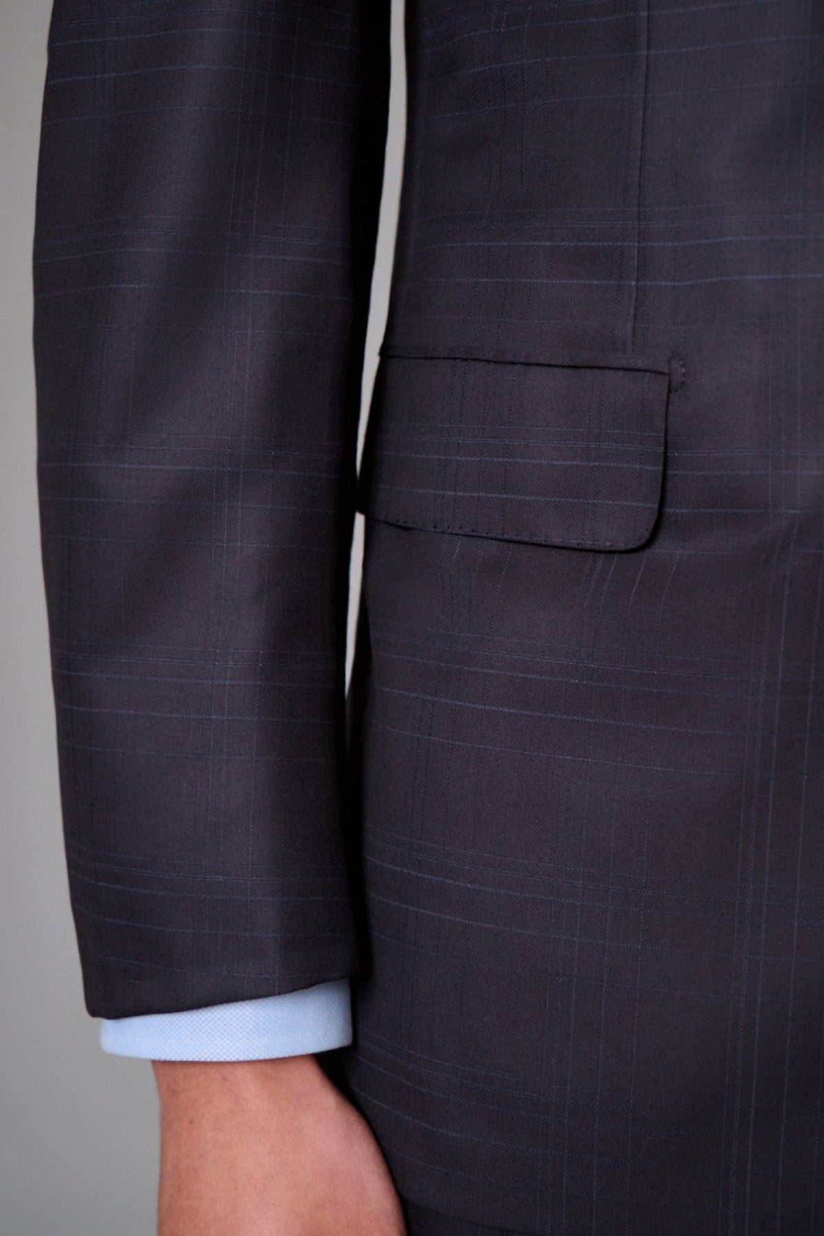 Navy Windowpane Suit-Brioni-Boyds Philadelphia