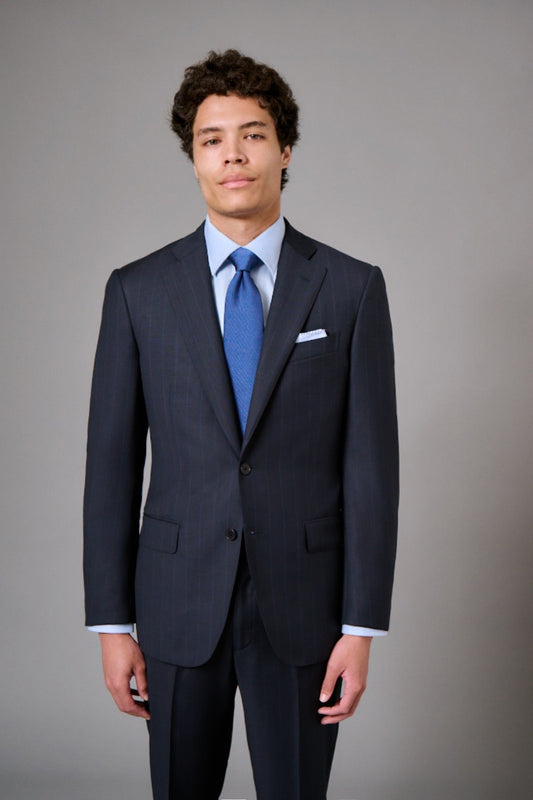 Navy Stripe Suit-Scuderi-Boyds Philadelphia